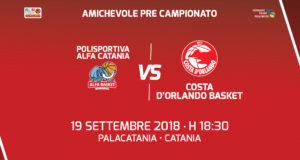 Antipasto di campionato a Catania per la Costa d’Orlando Basket Costa d'Orlando Basket