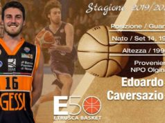 Etrusca San Miniato: da NPO Olginate arriva Edoardo Caversazio