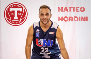 Serie B: il Teramo Basket firma il play/guardia Matteo Mordini