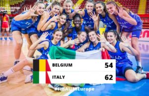 Europeo U16F: Italia-Belgio 62-54, Azzurre qualificate per il Mondiale U17 del 2020.