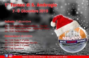 Maxibasket Donne Milano: tutto pronto per il primo torneo di Sant’Ambrogio