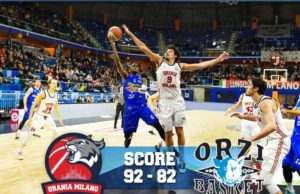 A2: Festival di triple all’Allianz Cloud, festeggia Urania che regola Orzinuovi, 92-82