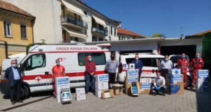 Pallacanestro Cantù: consegnato alla Croce Rossa il materiale acquistato grazie ai fondi raccolti