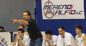 Basket Lugo: Aviators e coach Marcello Casadei ai saluti