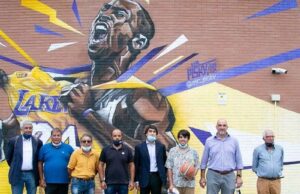 SMIT Roma: Inaugurato al Centro Sportivo Tellene il murales dedicato a Kobe Bryant