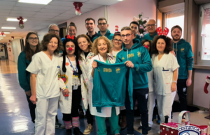 La Miwa Energia Cestistica Benevento in visita al reparto di Pediatria del “San Pio”